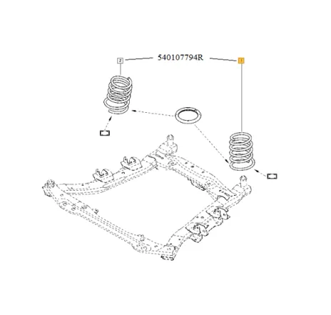 Arc fata Dacia Duster 540107794R