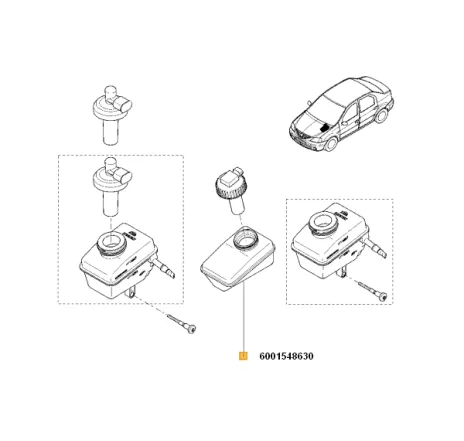 Rezervor lichid frana Dacia Logan 6001548630 Renault