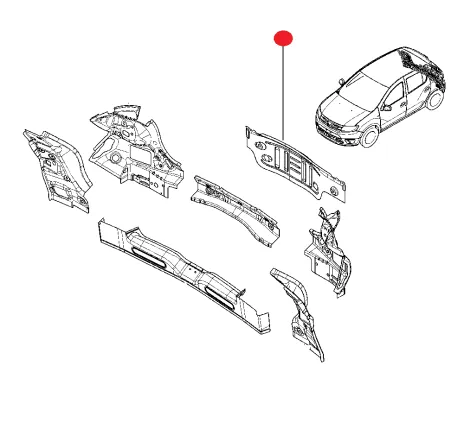 Dublura tablie spate Dacia Sandero 791100727R Renault