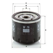 Filtru ulei Mann W79 (8200768927)