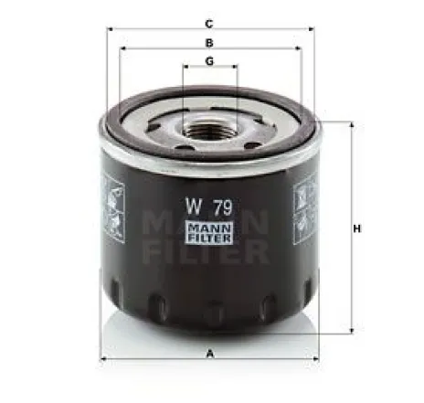 Filtru ulei Mann W79 (8200768927)