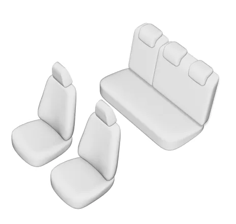 Set huse scaun Umbrella pentru Dacia Duster 2022 - (Bancheta fractionata)