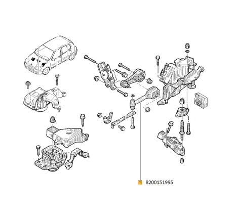 Suport motor Renault 8200151995