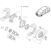 Portfuzeta stanga cu abs Dacia Logan/Dacia Sandero Renault 6001548865