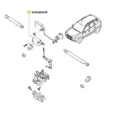 Actuator portiera Dacia Logan / Sandero / Duster (2 pini) 905548054R Renault