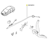 Cablu acceleratie Dacia Logan 1.6 16v Renault 6001548721