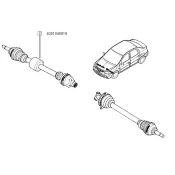 Planetara dreapta (fara abs) Dacia Logan/Dacia Sandero Renault 8201045819