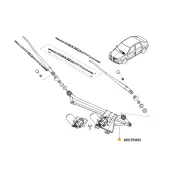 Ansamblu stergator parbriz cu motoras Renault 8200619512