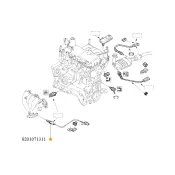 Sonda lambda inaintea catalizatorului Renault 8201071311