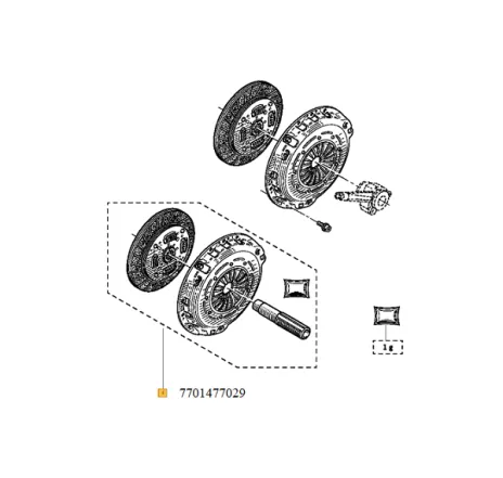 Kit ambreiaj Renault 7701477029