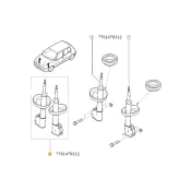 Set 2 amortizoare suspensie Renault 7701479312