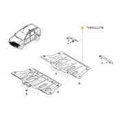 Scut motor 4x2 Duster ii Renault 758901227r