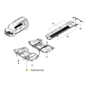 Scut motor plastic Dacia Dokker/van/Dacia Lodgy Renault 758908453r