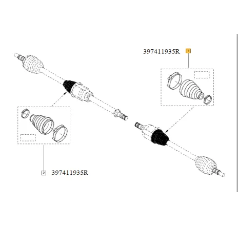 Kit burduf planetara fata (spre cutie) Renault 397411935r