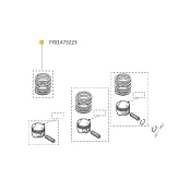 Set segmenti-k7j-k7m piston Renault 7701473223