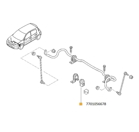 Bucsa bara stabilizatoare Renault 7701056678