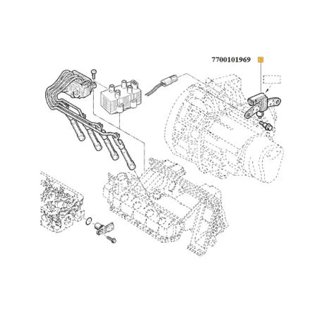 Senzor impulsuri arbore cotit Dacia Logan/Dacia Sandero Renault 7700101969