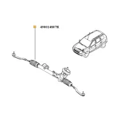 Caseta directie completa cu capete si bieleta Duster Renault 490014807r