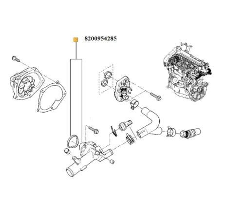 Termostat Dacia Logan/Dacia Sandero 1.5 dci euro 3 Renault 8200954285