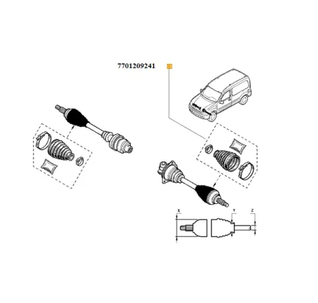 Kit burduf planetara Renault 7701209241