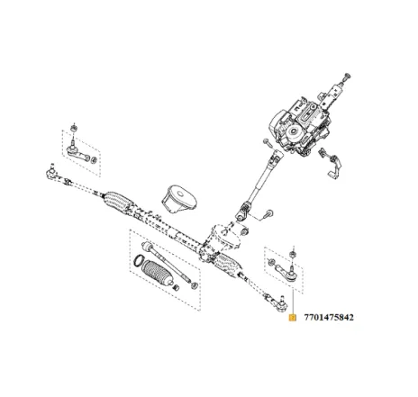 Cap de bara stanga Renault 7701475842