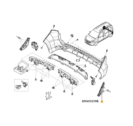 Suport bara spate stanga Renault 850453159r