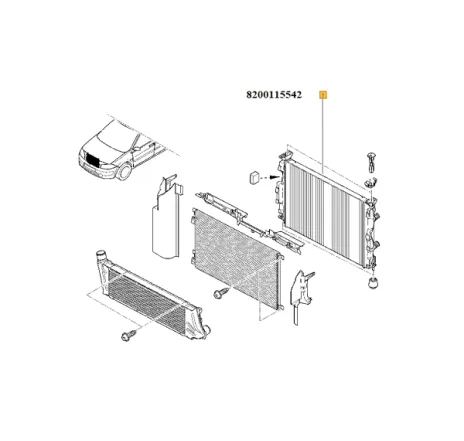 Radiator apa Renault Megane II 1.5 Dci 8200115542