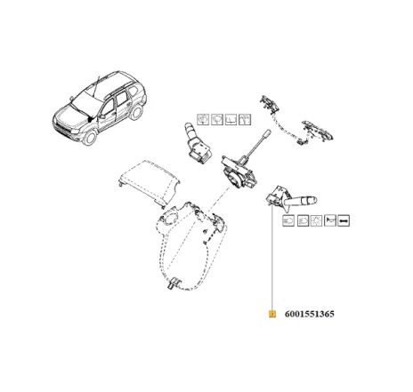 Bloc lumini Renault 6001551365