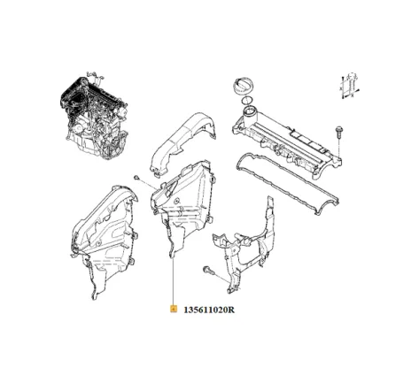 Capac protectie distributie Renault 135611020r