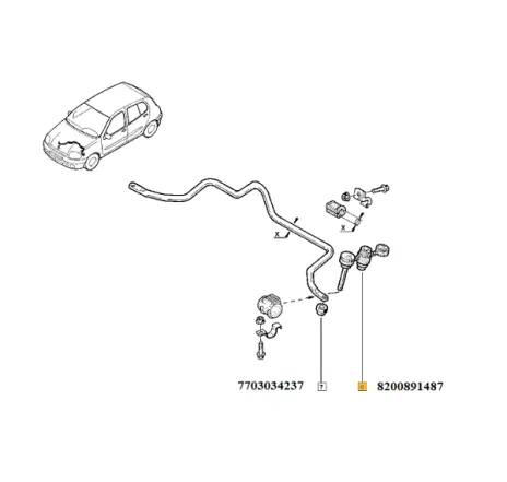 Bieleta antiruliu Renault 8200891487