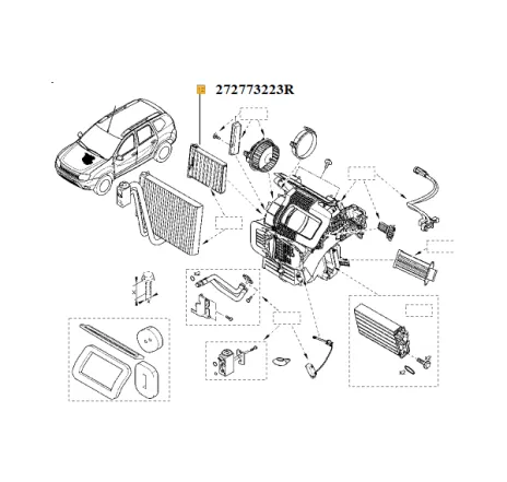 Filtru habitaclu Renault 272773223r