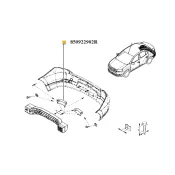 Absorbant dr bara spate Logan ii / Sandero ii Renault 850922902r