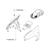 Surub prindere aripa Renault 7703602282