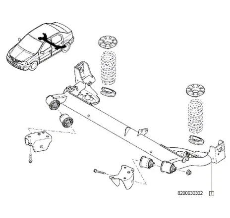 Punte spate Dacia Logan Renault 555019768r