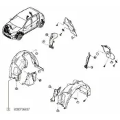 Carenaj roata fata dreapta Dacia Sandero Renault 8200735437