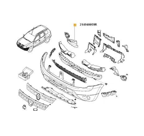 Convergent dreapta Duster Renault 214940059r