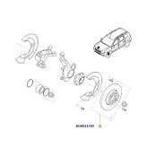 Set disc frana fata  Duster 280x24 Renault 402064151r