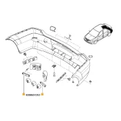 Armatura bara spate Dacia Logan facelift Renault 8200651353