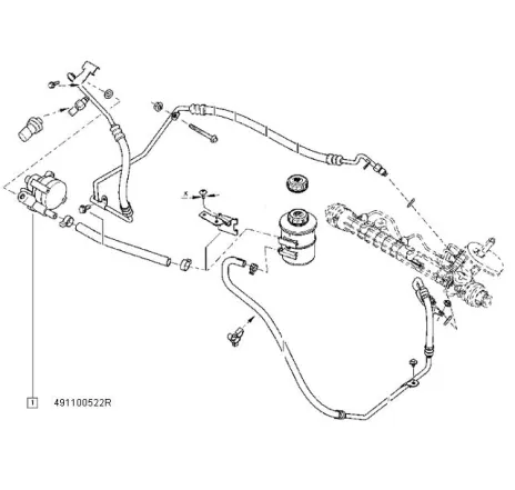 Pompa servodirectie Renault 491100522r