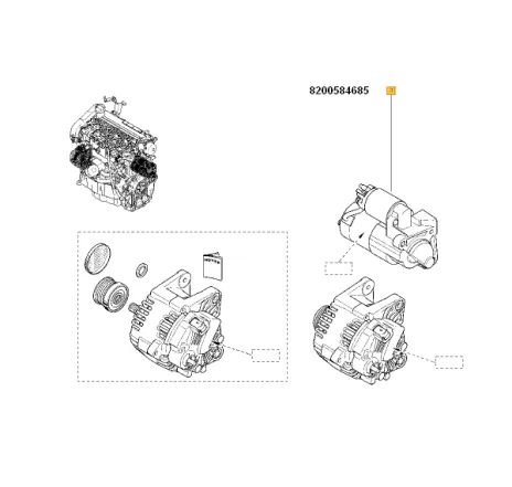 Electromotor Dacia Logan/Dacia Sandero 1,5 (euro 3) Renault 8200426577