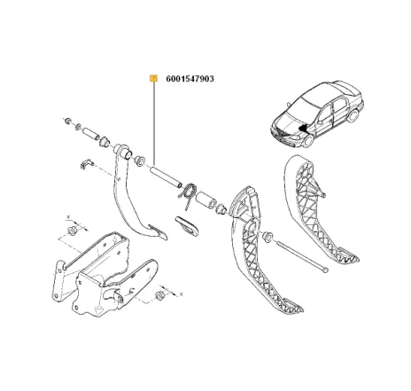 Antretoaza Dacia Logan Renault 6001547903