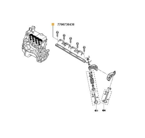 Opritor culbutori Dacia Logan/sand 1.4/1.6 Renault 7700738438