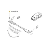 Clips prindere panou bara fata/spate Renault 054000001r