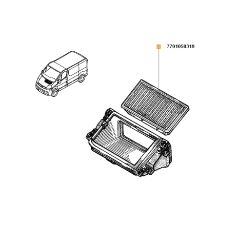 Filtru habitaclu Renault 7701050319