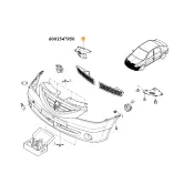 Element inchidere bara fata dreapta Dacia Logan/Sandero i Renault 6001547950