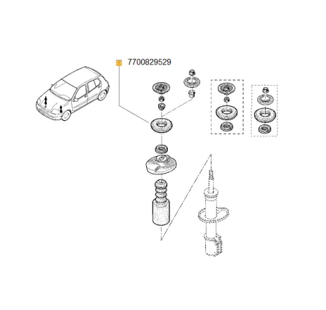 Flansa amortizor Renault 7700829529